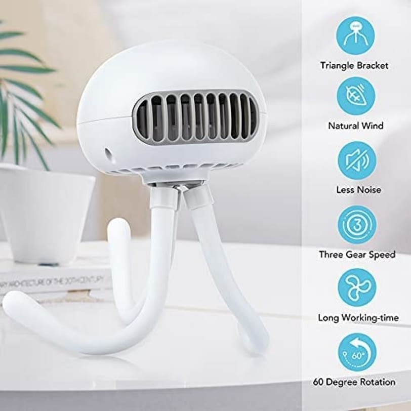 Rechargeable Fan Jelly Fish with Flexible Tripods PF H9WT 06