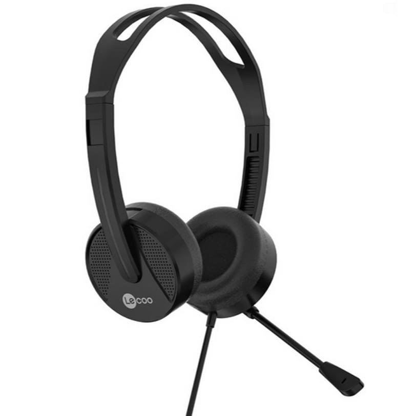 Lecoo HT106 Wired Headset with Microphone black main