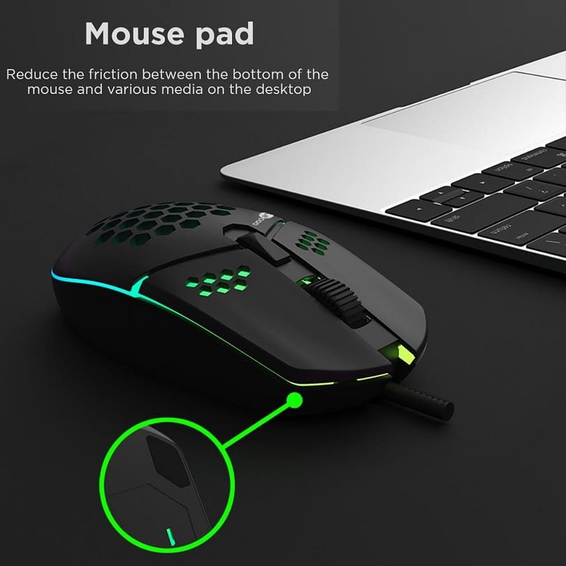 Lecoo MS105 RGB Gaming Mouse friction